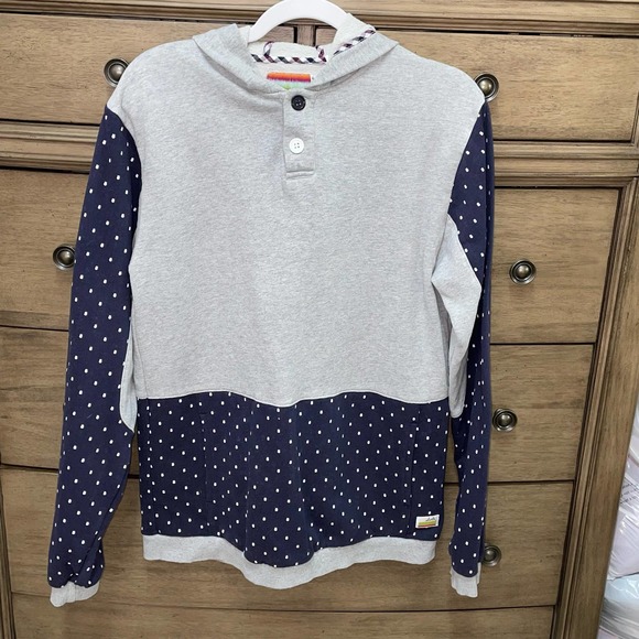 Sldvr Walden Polka Dot Pullover Sweatshirt Hoodie Men's Medium - Picture 2 of 6